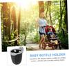 HAMPPLIES Adjustable Cart Bottle Holder Stroller Cup Holder Cycling Water Bottle Rack for Outdoor Walks Travel Featuring Stable Anti-Shake Design Classic Black and Gray view 4
