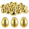 20pcs Golden Fillable Easter Eggs - 2.36" Plastic Eggs for Easter Egg Hunt, Basket Stuffers, Party Favors, Holiday Decorations (Candy, Toys, Gift Box) view 2