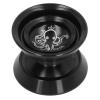 Aluminum Alloy YoYo Ball, Unresponsive YoYo for Advanced Players, High Performance Competition YoYo with Stainless Steel Bearings, Fade Free Sandblasting Surface, Includes Glove an (Black) view 2