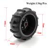 1/10 Short Course Truck Sand Tires Snow Tyres with 12 14 17mm Wheel Hex for Arrma Senton Tires Slash Tires Axial Redcat Rc4wd RC Car(Black) view 2