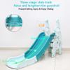 5 in 1 Toddler Slide and Swing Set, Indoor Playground for Kids with Safety Swing, Basketball Hoop & Soccer Net, Anti-Tip Stable Design, Toys for Boys Girls Ages 1-6 (Tower-Slide-Blue) view 4