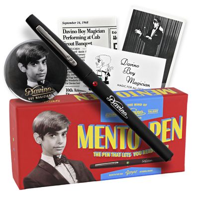 David Copperfields Mento-Pen Collectors Edition Officially Licensed Limited First Edition Magic Pen with Booklet, Certificate & Box Classic Mystery Prop for Magician, Magic Tricks & Collectors