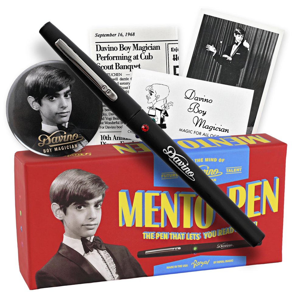 David Copperfields Mento-Pen Collectors Edition Officially Licensed Limited First Edition Magic Pen with Booklet, Certificate & Box Classic Mystery Prop for Magician, Magic Tricks & Collectors