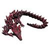 3D Printed Flexible Dragon  19" Poseable Fantasy Creature view 3