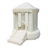 Bounceland Mini Play Tent Creamsicle Bounce House, 7.7 ft L x 5.6 ft W x 7.4 ft H, Neutral Bounce House w/Slide, UL Blower Included, Trendy Bouncer for Kids, Indoor & Outdoor Use, Best Gift for Kids view 1