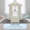 Bounceland Mini Play Tent Creamsicle Bounce House, 7.7 ft L x 5.6 ft W x 7.4 ft H, Neutral Bounce House w/Slide, UL Blower Included, Trendy Bouncer for Kids, Indoor & Outdoor Use, Best Gift for Kids view 4