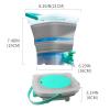 Gel Splatter Ammo Bucket, Portable Blaster Round Depot, Collapsible Blaster Accessories, with 10,000+ Bonus, Large Capacity Container & Fast Loading Nozzle view 3