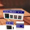 JunZheHub 1:64 Scale Parking Lot Layout Accessory, Collection Diorama Building Vehicle Showcase, Police Garage view 4