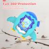 for Tamagotchi Paradise Case Silicone Soft Shell Cover for Tamagotchi Paradise Electronic Pet,Waterproof Sweatproof Washable Shockproof Anti-Drop 360Full Protection,Penguin Style(Teal) view 4