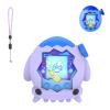 for Tamagotchi Paradise Case Silicone Soft Shell Cover for Tamagotchi Paradise Electronic Pet,Waterproof Sweatproof Washable Shockproof Anti-Drop 360Full Protection,Squid Style(Purple) view 1