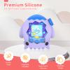for Tamagotchi Paradise Case Silicone Soft Shell Cover for Tamagotchi Paradise Electronic Pet,Waterproof Sweatproof Washable Shockproof Anti-Drop 360Full Protection,Squid Style(Purple) view 3