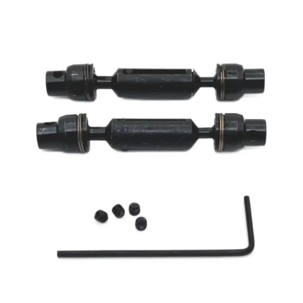 RC Toys Upgrades Parts For WPL C64 C74-1 JA11 1/16 Metal Front And Rear Drive Shafts RC Car Upgrade OP Accessories Parts Kit(Black)