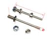 1Pair Wheel Axles Steel Shaft With Stop Nuts Dia 3 4 5 MM Landing Gear Assembly M5 M6 M8 Thread Spares Compatible With Automotive Motorcycle Parts(M6xD4xL45MM) view 1