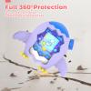 for Tamagotchi Paradise Case Silicone Soft Shell Cover for Tamagotchi Paradise Electronic Pet,Waterproof Sweatproof Washable Shockproof Anti-Drop 360Full Protection,Penguin Style(Purple) view 4