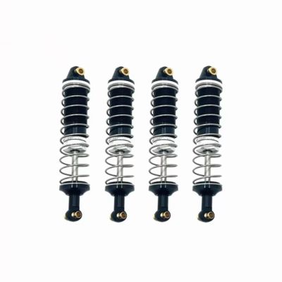 RC Toys Spare Parts For WLtoys 104006 104010 104020 104026 1/10 RC Car Upgrade Accessories Parts Metal Hydraulic Shock Absorber(Black)