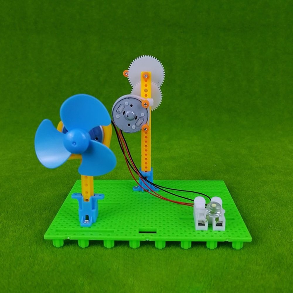 DIY Hand-Crank Generator Science Kit  Student Classroom Physics Experiment For Energy Conversion, Invention & Educational Project(1 pc)