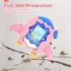 for Tamagotchi Paradise Case Silicone Soft Shell Cover for Tamagotchi Paradise Electronic Pet,Waterproof Sweatproof Washable Shockproof Anti-Drop 360Full Protection,Penguin Style(Pink) view 4