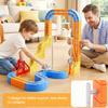 WUPIOS Electric Train Set for Kids 3 4 5 6 7 8, 3D Flexible Race Track 83 PCS Car Track for Toddlers 3-5, Magnetic Track Car Toys Gravity Defying Train Track Stem Learning Toy Gift Cube Track view 4