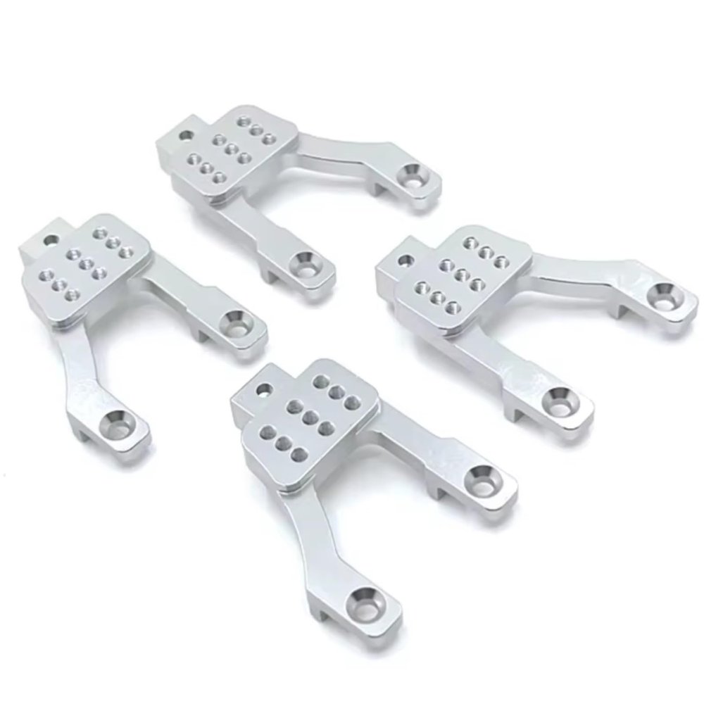 RC Crawlers Spare Parts for Mn for Mn128 MN86 G500 1/12 Metal Upgraded Front and Rear Shock Mounts Remote Control Upgrade Car Repair Modified(Silver)