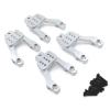 RC Crawlers Spare Parts for Mn for Mn128 MN86 G500 1/12 Metal Upgraded Front and Rear Shock Mounts Remote Control Upgrade Car Repair Modified(Silver) view 2