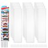12 Pack Clear Display Case for Packaged Model Cars Toy Car Storage Organizer Wall Mount-Holds up to 120 Cars Model Car Display Cases Display Shelf Rack Compatible with Hot Wheels, 16.7x4.4 view 1