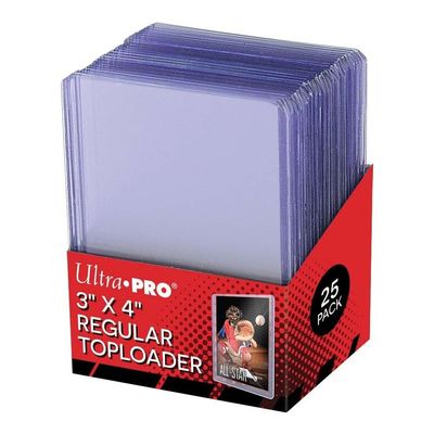 10/25/100 Hard Card Covers of 3x4 inches, Specially Designed for Baseball Cards, Game Cards and Collectible Cards. Top-Mounted high-Definition Scratch-Resistant Protective Covers. (100)