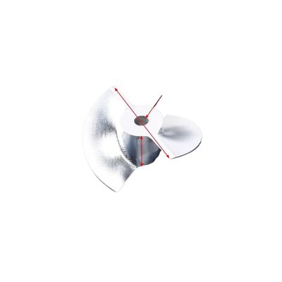 1pc Aluminum Propeller 17mm 22mm 28mm 36mm 40mm 50mm 70mm 2 Prop Screw For RC Jet Boat Thruster Compatible With Automotive Motorcycle Parts(D50mm 6mm)