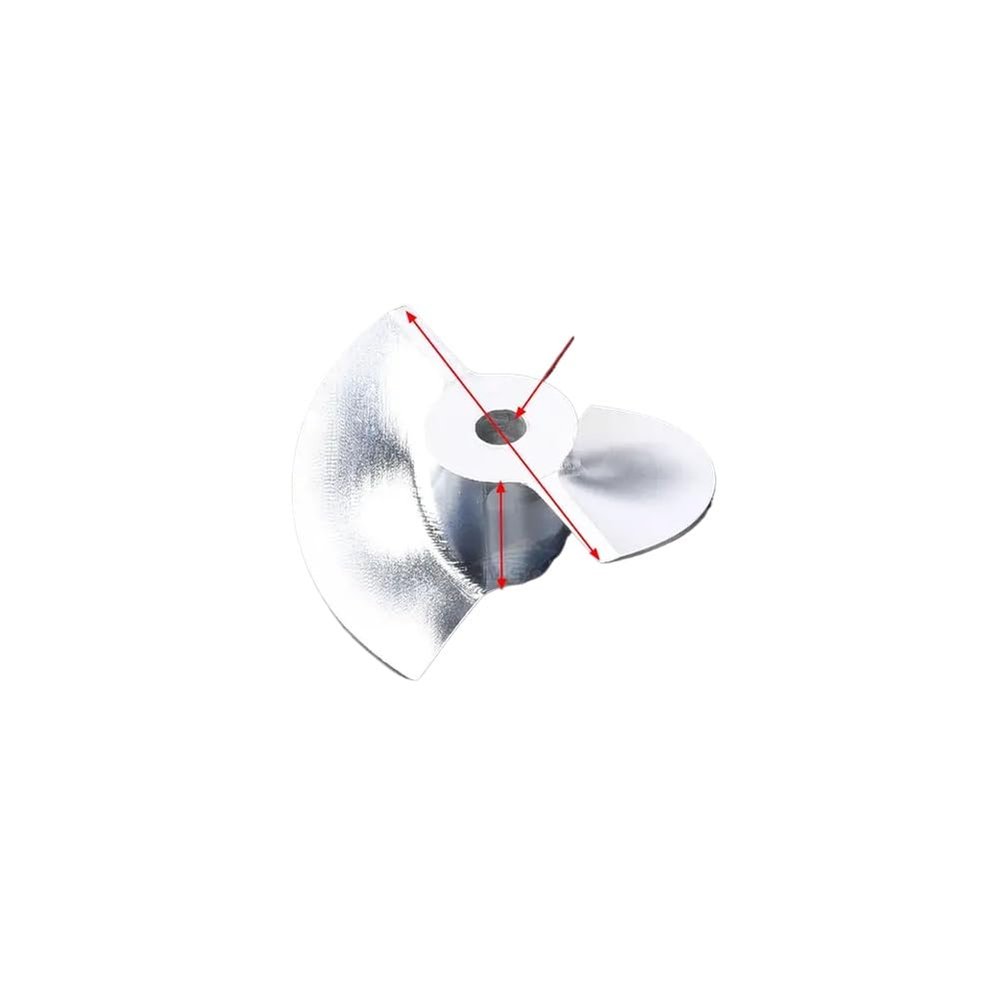 1pc Aluminum Propeller 17mm 22mm 28mm 36mm 40mm 50mm 70mm 2 Prop Screw For RC Jet Boat Thruster Compatible With Automotive Motorcycle Parts(D50mm 6mm)