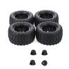 RC Tyre Tires for Trxs for Himoto for HSP for HPI 1/10 RC Monster Truck Parts 4pcs 125mm Rubber Tires Wheel Rims 12mm Hex with 4mm Lock Nuts view 2