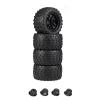 RC Tyre Tires for Trxs for Himoto for HSP for HPI 1/10 RC Monster Truck Parts 4pcs 125mm Rubber Tires Wheel Rims 12mm Hex with 4mm Lock Nuts view 4