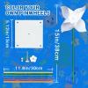 100 Pcs DIY Pinwheels Craft for Kids, Color Your Own White Pinwheel,Bulk Summer Pinwheel Craft Kit,Bulk Pinwheels for Spring Art and Creativity (100) view 2