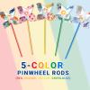 100 Pcs DIY Pinwheels Craft for Kids, Color Your Own White Pinwheel,Bulk Summer Pinwheel Craft Kit,Bulk Pinwheels for Spring Art and Creativity (100) view 4