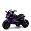 12V Electric Kids Motorcycle for 3-8 Year Old Boys Girls, 3-Wheel Ride-On Toy Motorbike with Lighting Wheels, Music Player (Connect with Phone) and Hand Drive (Purple) view 1