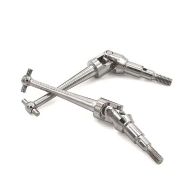 AQWBTYD Compatible with H16 16207 16208 16209 16210 14209 14210 1/16 RC Car Upgrade Parts Accessories 2pcs Metal Drive Shaft CVD Driveshaft RC Assortment(Silver)
