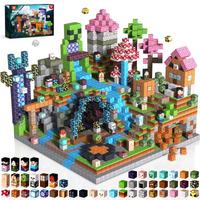 300PCS Magnetic Blocks - Magnetic Building Blocks Cubes Adventurer, Magnet Toys for Kids Age 3+, Toy Building Set for Kids, Magnets Stacking Construction Birthday Gifts for Boys Girls Age 4-8, 8-12