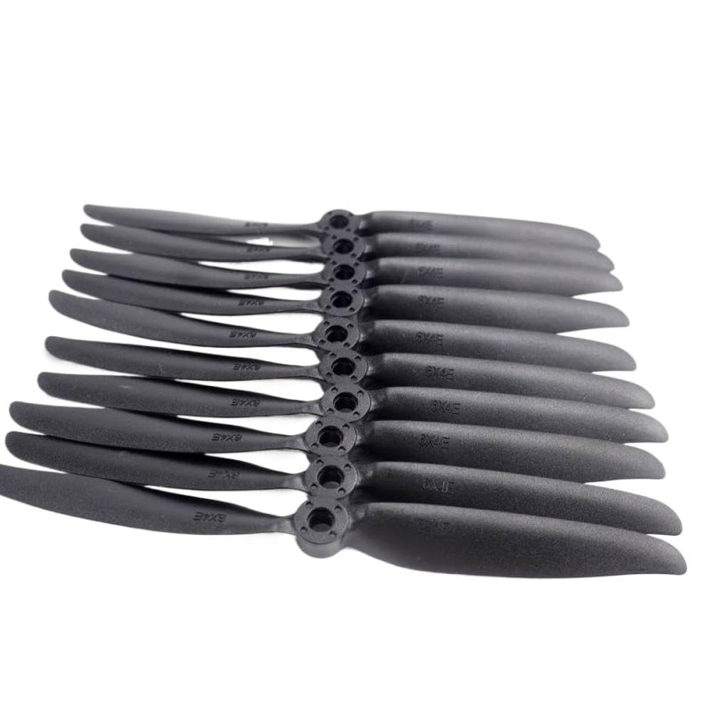10pcs 6x4 6040 Propellers 6x4E Glass Fiber Nylon Props For RC Airplane Quadcopter 2450 Speed Brushless Motor Compatible With Printer Supplies(10pcs 6040)