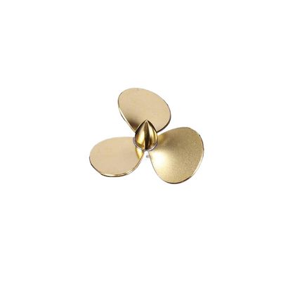 1pc Copper 3-Propeller 2mm/M3/M4 Prop For 2mm/3mm/4mm Shaft RC Boat Submarine Scale Marine Scale Boat Compatible With Printer Supplies(Right M3 D32mm)