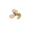 1pc Copper 3-Propeller 2mm/M3/M4 Prop For 2mm/3mm/4mm Shaft RC Boat Submarine Scale Marine Scale Boat Compatible With Printer Supplies(Right M3 D32mm) view 1