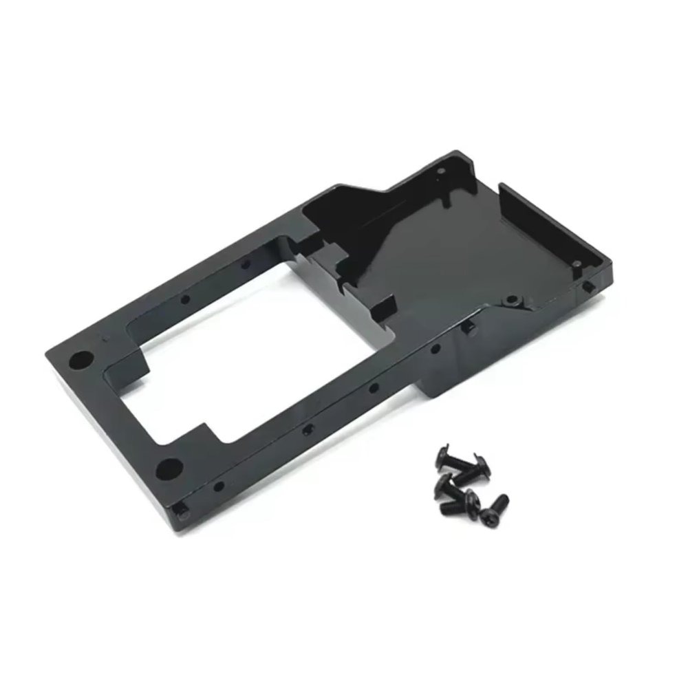 AQWBTYD Compatible with MN for MN78 1/12 RC Car Upgrade Parts Accessories Metal Steering Servo Fixed Mount Bracket Beam RC Assortment(Black)