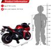 12V Electric Ride On Motorcycle for Kids, Training Wheels, Full Hand Drive Motorbike Toy, Perfect for Boys and Girls (3-8 Yrs) (RED) view 2