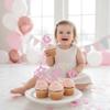 12 Pcs Baby Girl Cupcake Toppers with Moon Star Pink Glitter Cupcake Picks for Baby Shower Gender Reveal Kids Girls Birthday Party Cupcake Decorations Supplies view 2