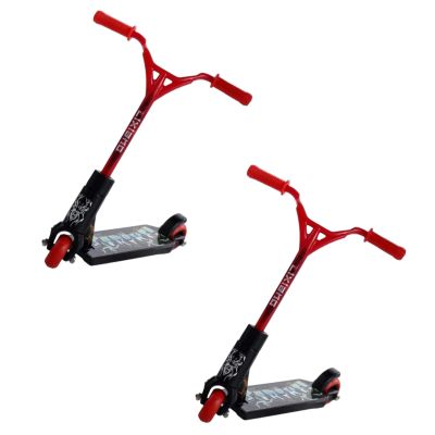 2Pcs Mini Finger Scooter Two Wheel Scooter Finger Training Mini Finger Skateboards Finger Tech Deck Skatepark,Novelty and Amusements (red Random)