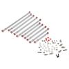 Aluminium Alloy Wheelbase Link Rod RC Upgrade Parts for RGT 136100 Crawler (Silver ECX224000S) view 1