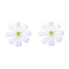 8.9 * 8.9cm Bohemian Fabric Simulation Flower Earrings,red,8.9 * 8.9cm view 2