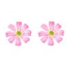 8.9 * 8.9cm Bohemian Fabric Simulation Flower Earrings,red,8.9 * 8.9cm view 4