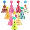 10PCS Birthday Hats for Stuffed Animals Cute Mini Party Hats Tiny Birthday Paper Cone for Stuffed Animals Pets Baby, Accessories view 1
