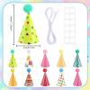 10PCS Birthday Hats for Stuffed Animals Cute Mini Party Hats Tiny Birthday Paper Cone for Stuffed Animals Pets Baby, Accessories view 2