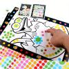 20 Sheets Kids Dot Coloring Book DIY Color Dot Cartoon Animal Drawing Mosaic Puzzle Stickers Children Learn Creative Educational Toys (Black) view 1