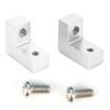 2pcs Servo Plate Aluminum Alloy Servo Mount, RC Servo Mount for RGT 136100 1/10 RC Car, High Strength Lightweight Servo Plate with Screws, Durable Replacement Part for Horizonte EC (Silver 680023S) view 1