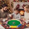 8 Player Shut The Box Game, Wooden Board Tabletop Games with Dice Flipping Board Set Table Number Boards Games with Digital Challenges Math Learning Toy for Adult Family Bonding view 3